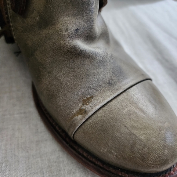 Freebird Gray and Brown Ankle Boots - Picture 4 of 12